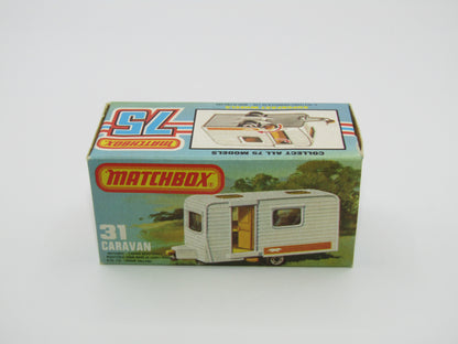 Matchbox Superfast 31C Caravan -  Light Blue Door, No Labels