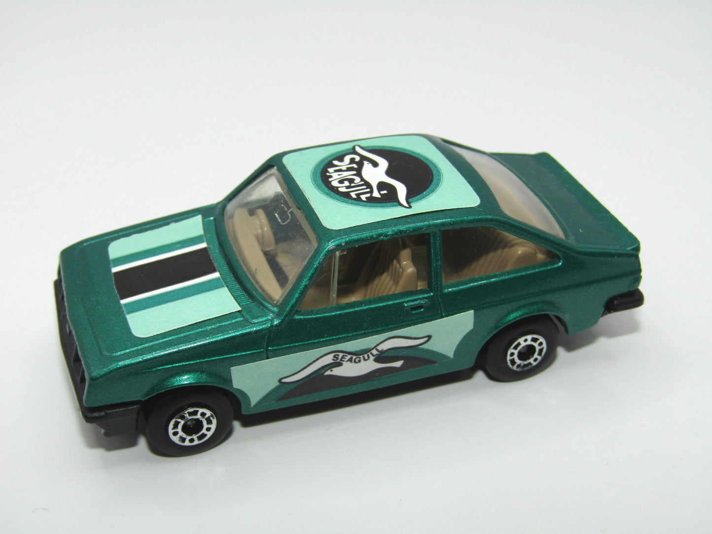 Matchbox Superfast 9C Ford Escort RS2000 SATIN BLACK BASE Metallic Green