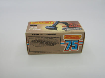 Matchbox Superfast No 32D Atlas Excavator Orange-Red Atlas Cast Grey Platform