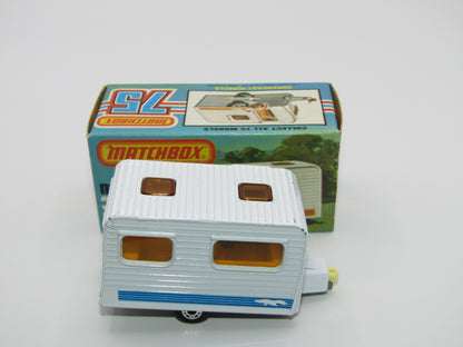 Matchbox Superfast 31C Caravan -  Light Blue Door, With Labels