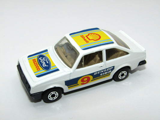 Matchbox Superfast 9C Ford Escort RS2000 BLUE-GREY Base Tan Interior