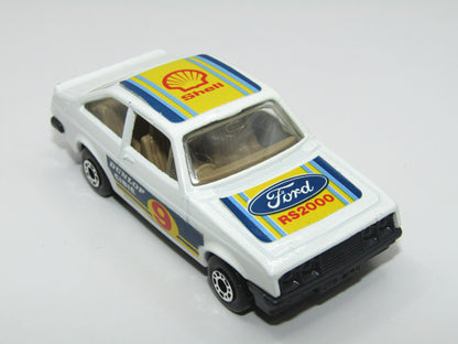 Matchbox Superfast 9C Ford Escort RS2000 BLUE-GREY Base Tan Interior
