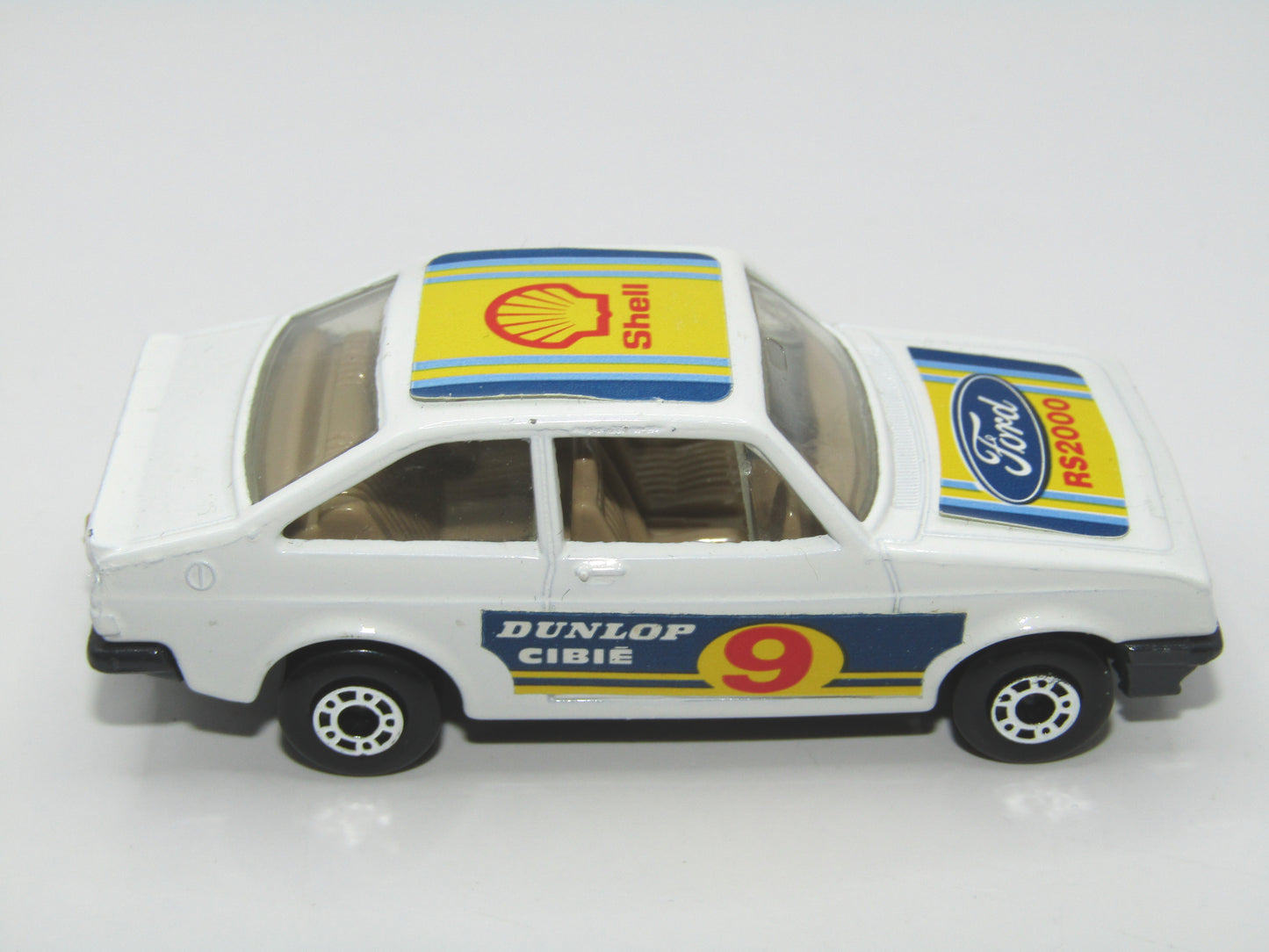 Matchbox Superfast 9C Ford Escort RS2000 BLUE-GREY Base Tan Interior