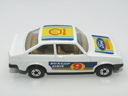 Matchbox Superfast 9C Ford Escort RS2000 BLUE-GREY Base Tan Interior