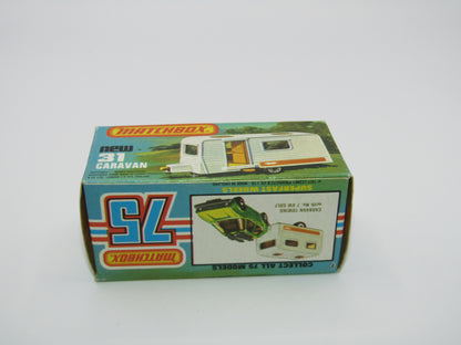 Matchbox Superfast 31C Caravan -  Light Blue Door, With Labels