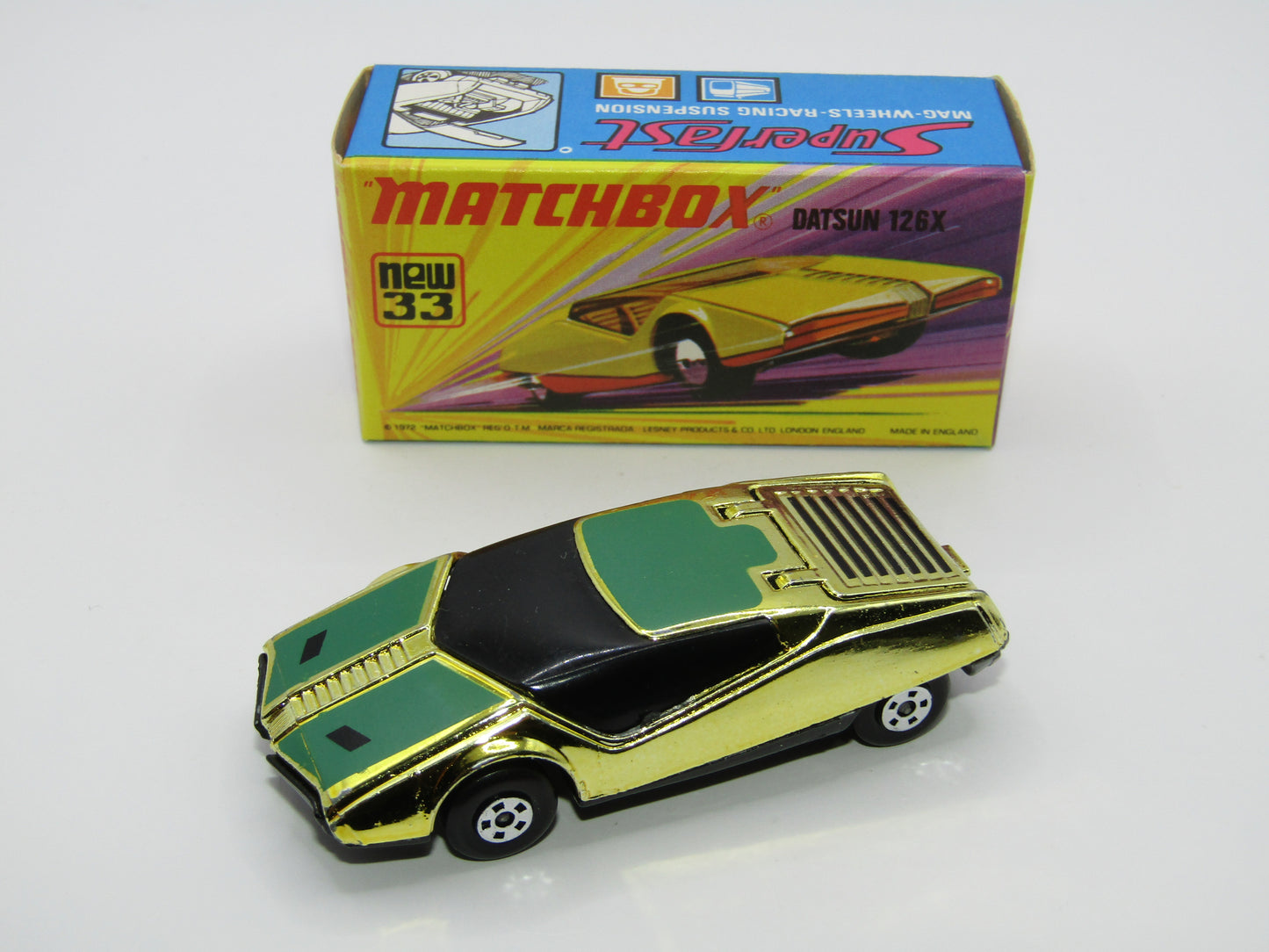 Matchbox Superfast RN Golden X - Datsun 126X Cast Gold