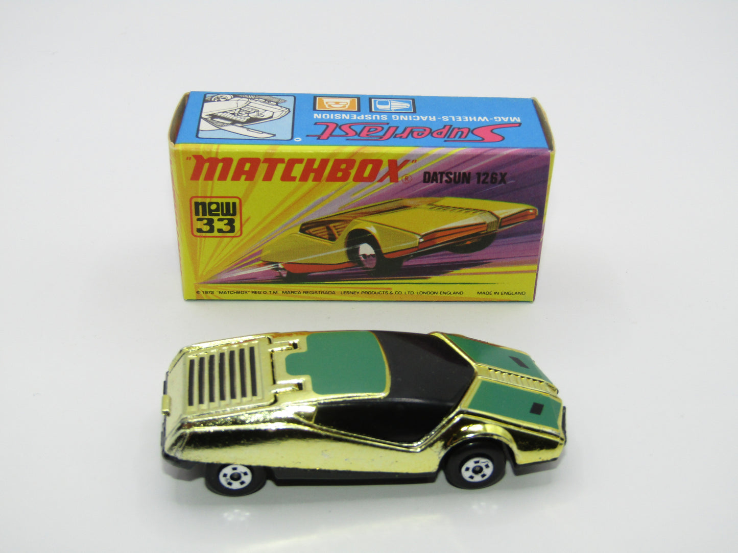Matchbox Superfast RN Golden X - Datsun 126X Cast Gold