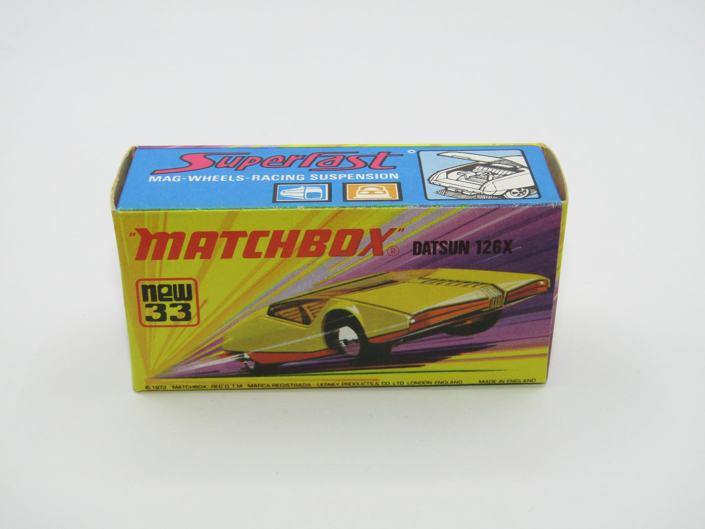Matchbox Superfast RN Golden X - Datsun 126X Cast Gold
