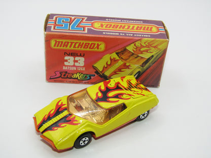 Matchbox Superfast 33B Datsun 126X Streakers PEACHY ORANGE BASE