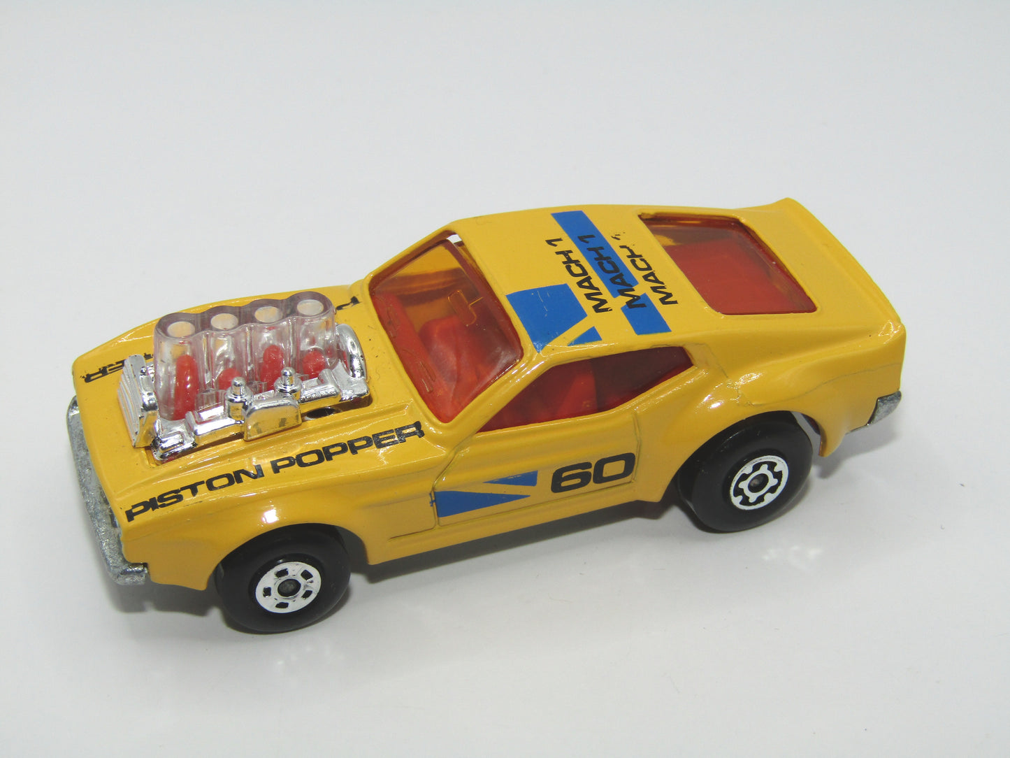 Matchbox Superfast 10B Piston Popper Yellow Mach 1 Tampo