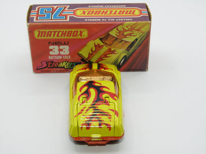 Matchbox Superfast 33B Datsun 126X Streakers PEACHY ORANGE BASE