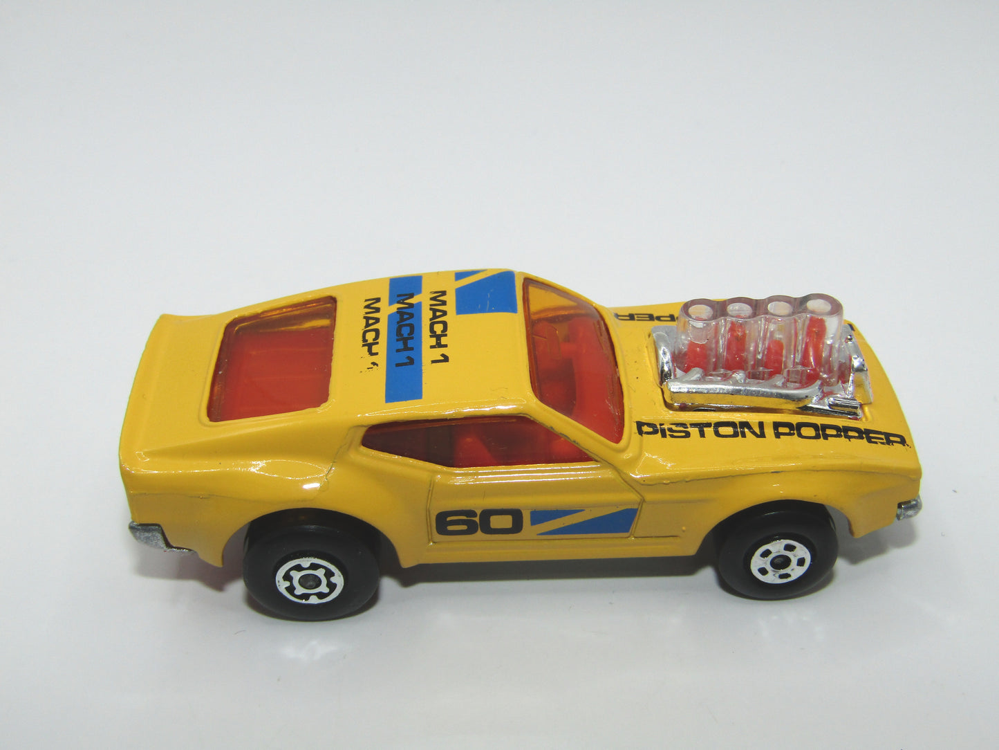 Matchbox Superfast 10B Piston Popper Yellow Mach 1 Tampo