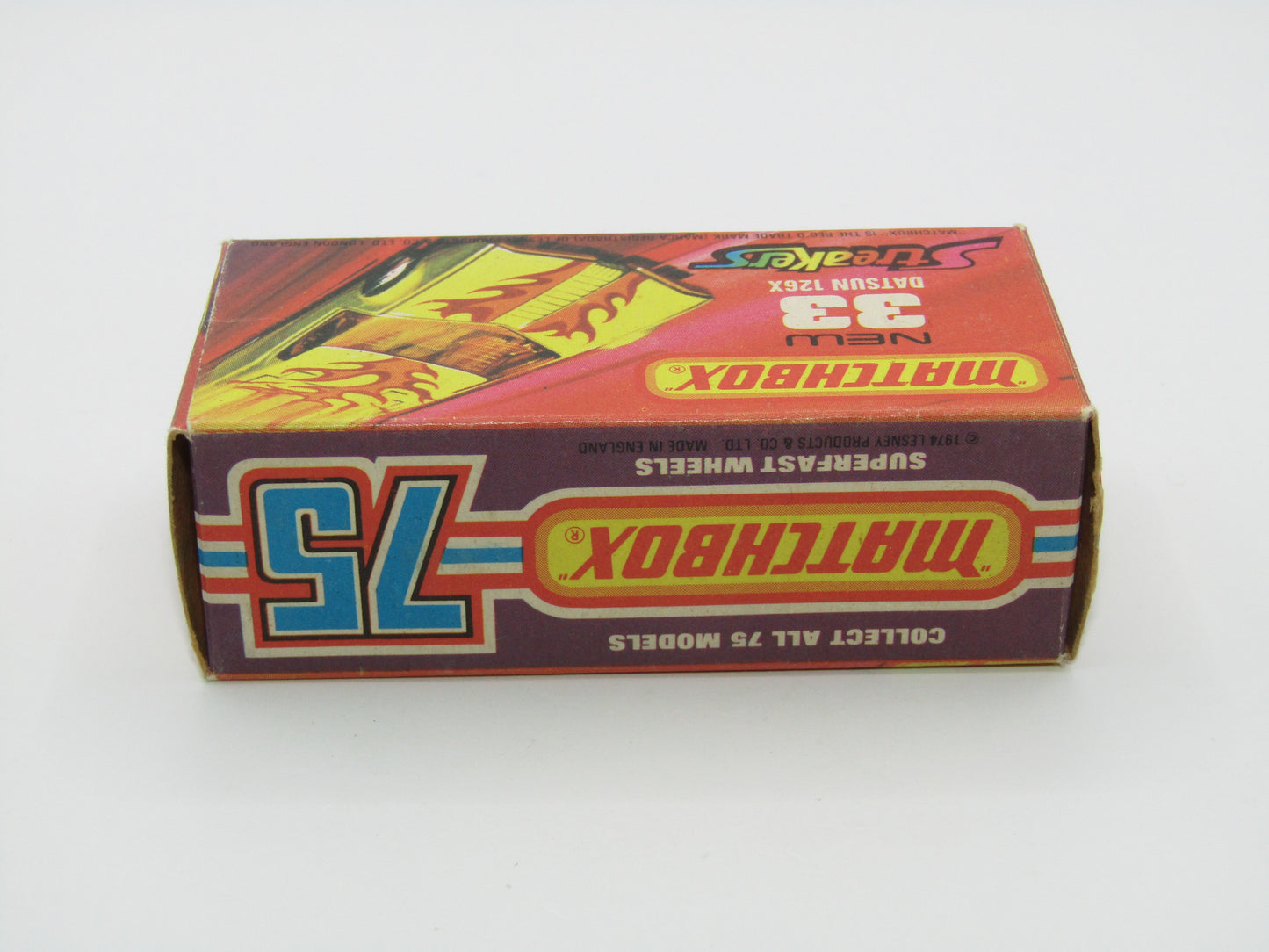 Matchbox Superfast 33B Datsun 126X Streakers PEACHY ORANGE BASE