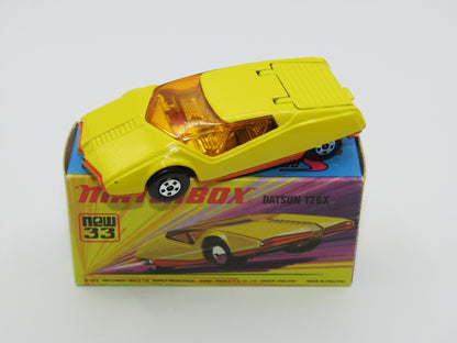 Matchbox Superfast 33B Datsun 126X DARK YELLOW Smooth Base