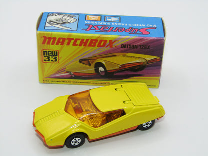 Matchbox Superfast 33B Datsun 126X DARK YELLOW Smooth Base