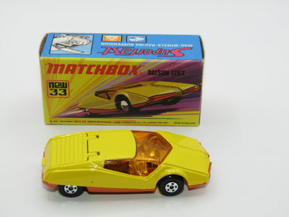 Matchbox Superfast 33B Datsun 126X DARK YELLOW Smooth Base