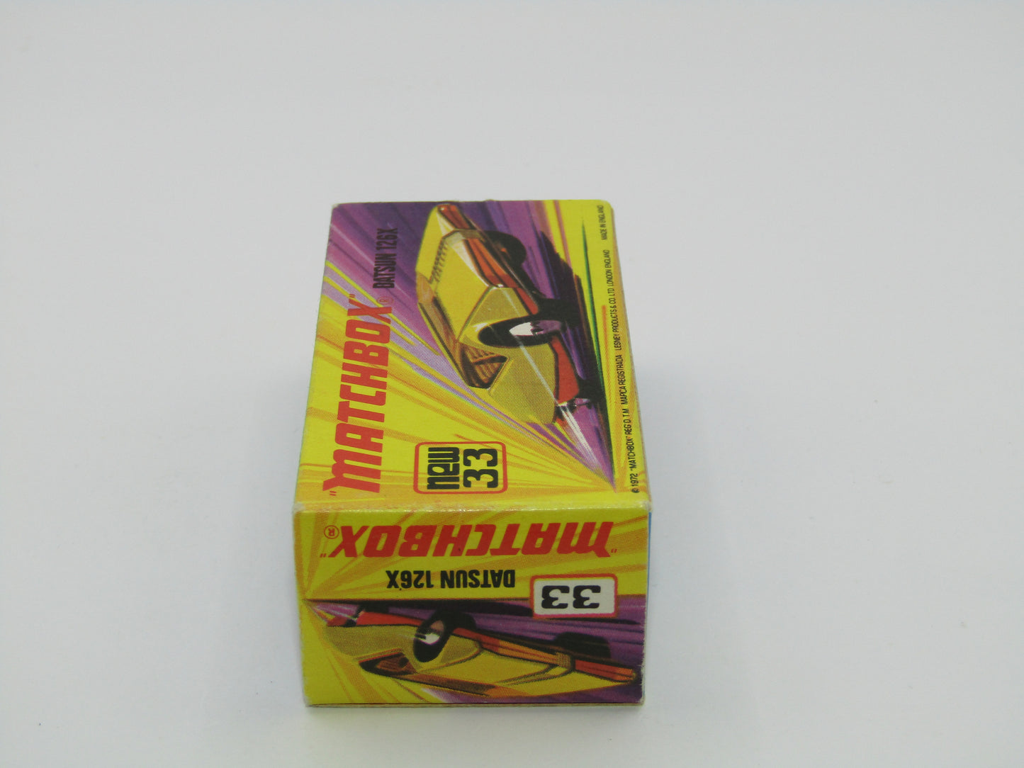 Matchbox Superfast 33B Datsun 126X DARK YELLOW Smooth Base