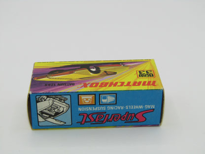 Matchbox Superfast 33B Datsun 126X DARK YELLOW Smooth Base
