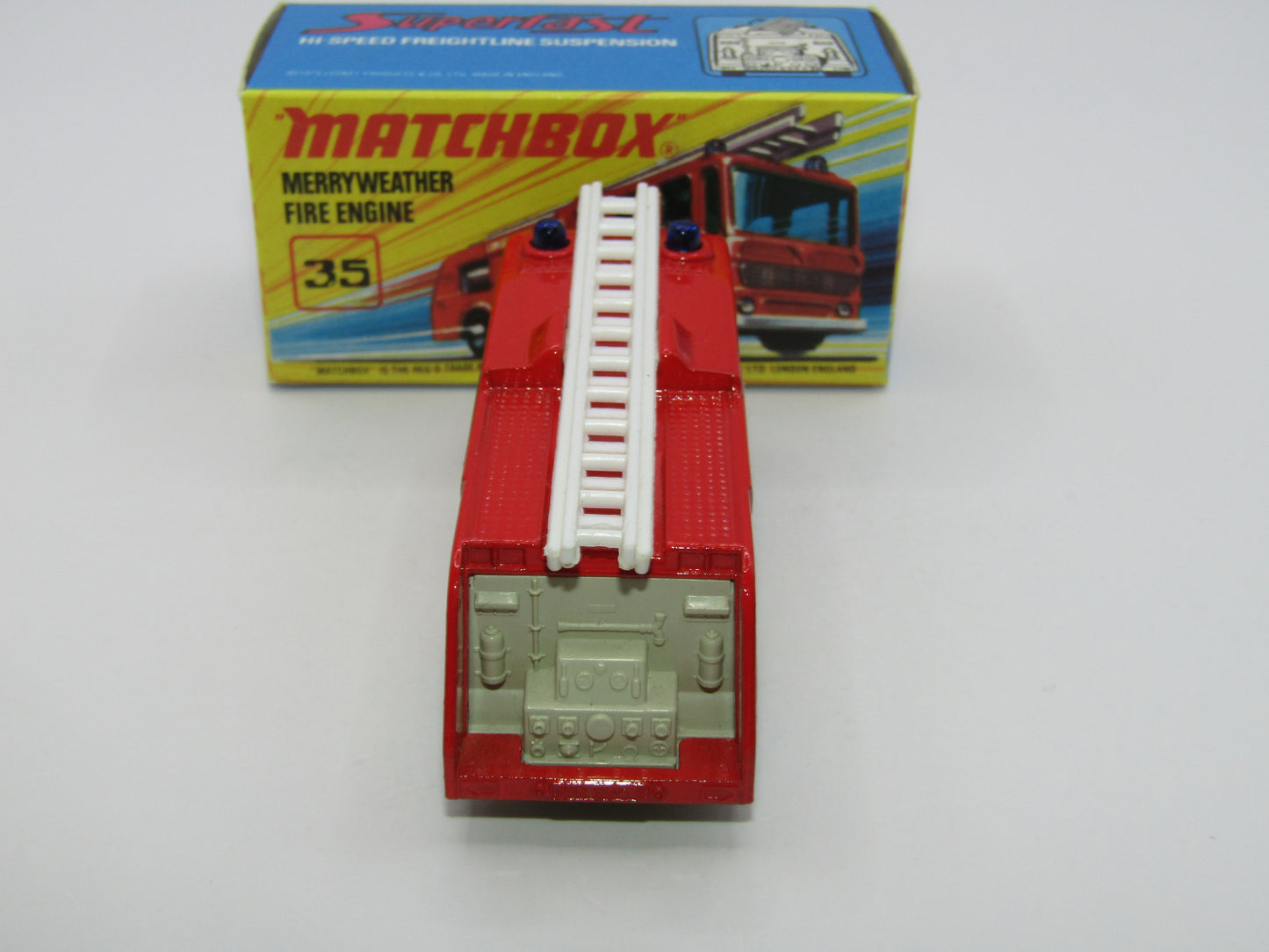 Matchbox Superfast No 35A Merryweather Fire Engine CREAM Interior