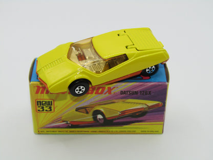 Matchbox Superfast 33B Datsun 126X Yellow LIGHT AMBER Windows