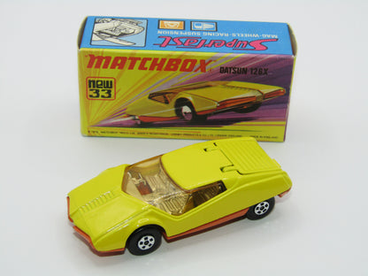 Matchbox Superfast 33B Datsun 126X Yellow LIGHT AMBER Windows