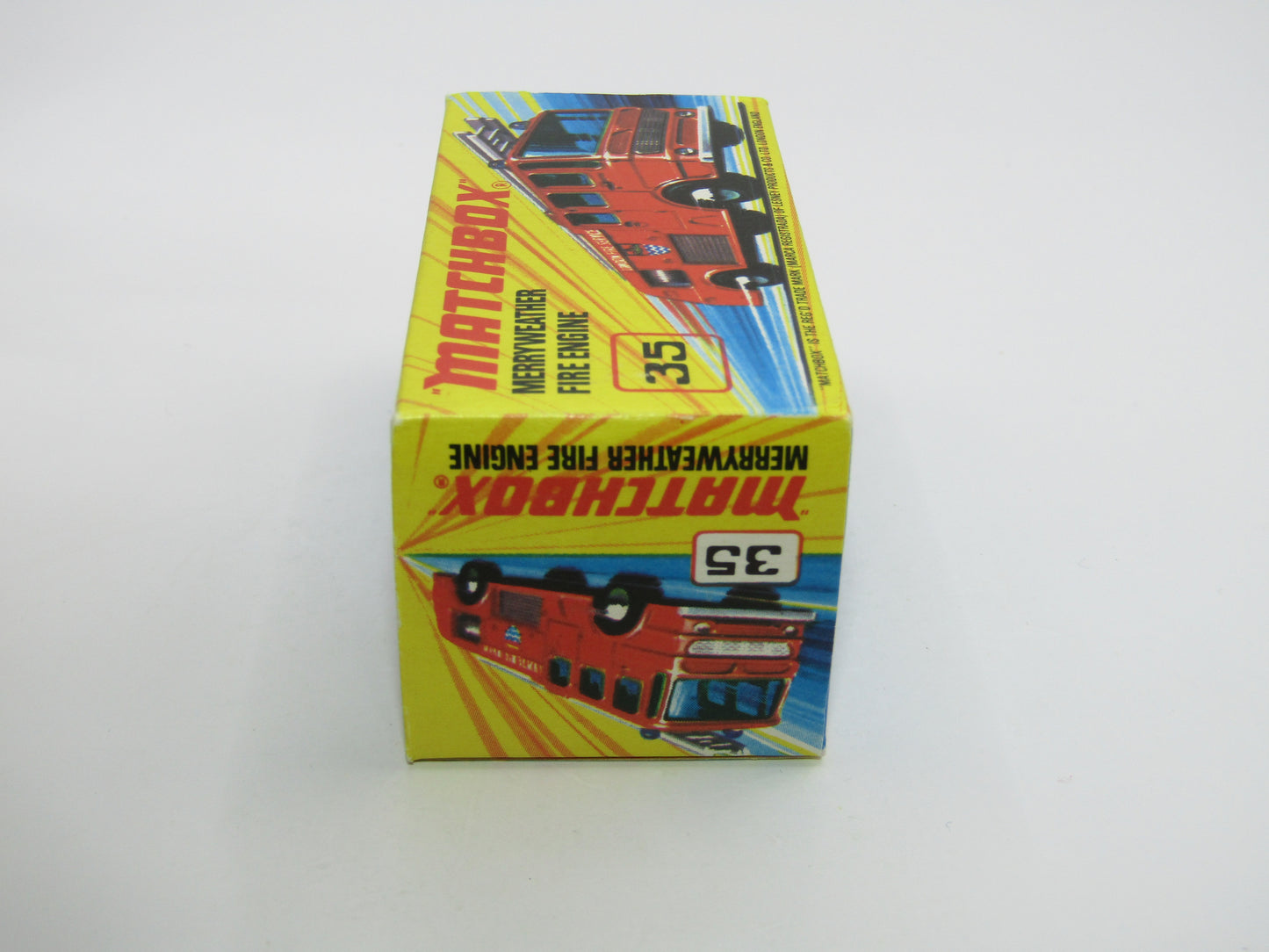 Matchbox Superfast No 35A Merryweather Fire Engine CREAM Interior