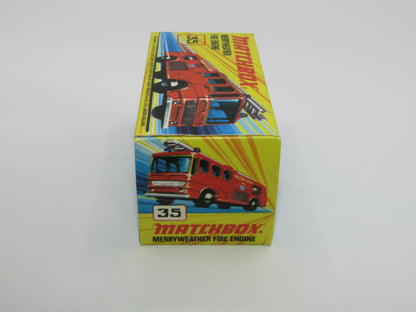 Matchbox Superfast No 35A Merryweather Fire Engine CREAM Interior