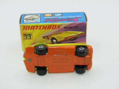 Matchbox Superfast 33B Datsun 126X Yellow LIGHT AMBER Windows