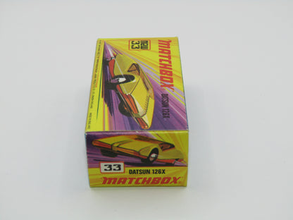 Matchbox Superfast 33B Datsun 126X Yellow LIGHT AMBER Windows