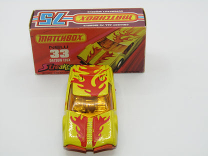 Matchbox Superfast 33B Datsun 126X Red & Orange Flames Tampo