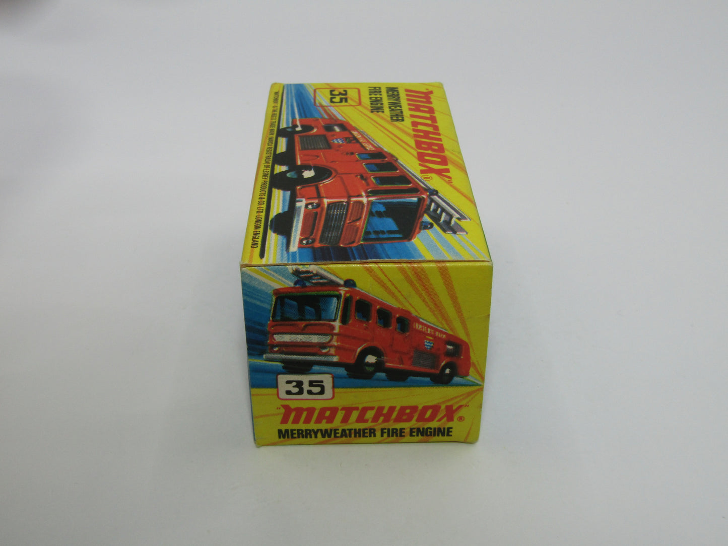 Matchbox Superfast No 35A Merryweather Fire Engine NO LABELS