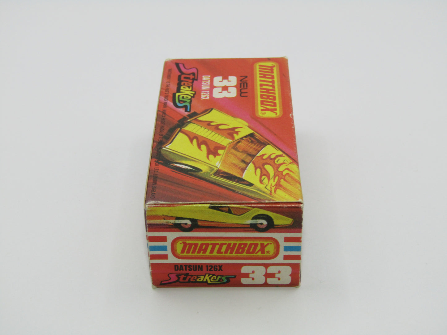 Matchbox Superfast 33B Datsun 126X Red & Orange Flames Tampo