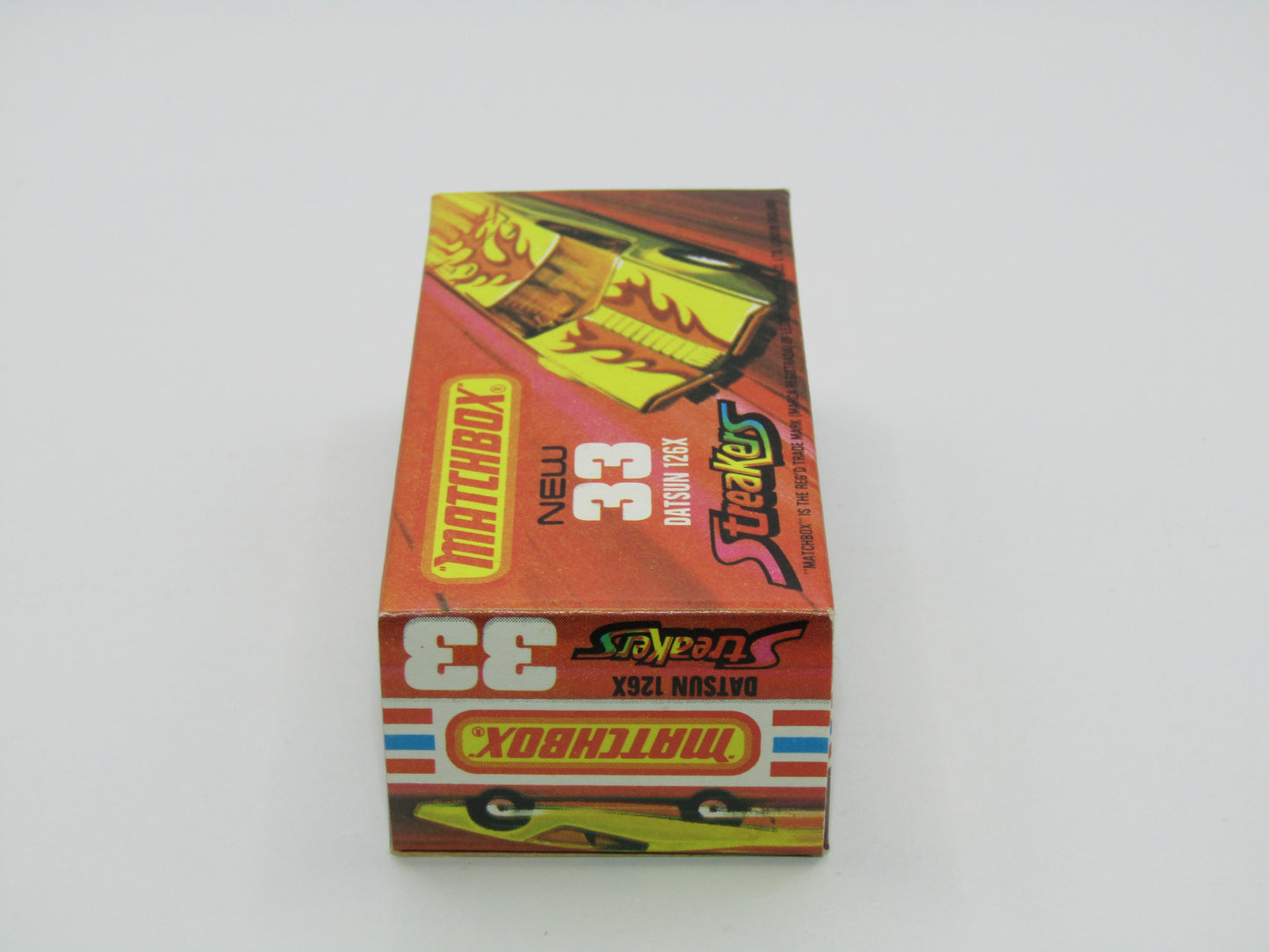 Matchbox Superfast 33B Datsun 126X Light Amber Windows BLACK Golden X Base