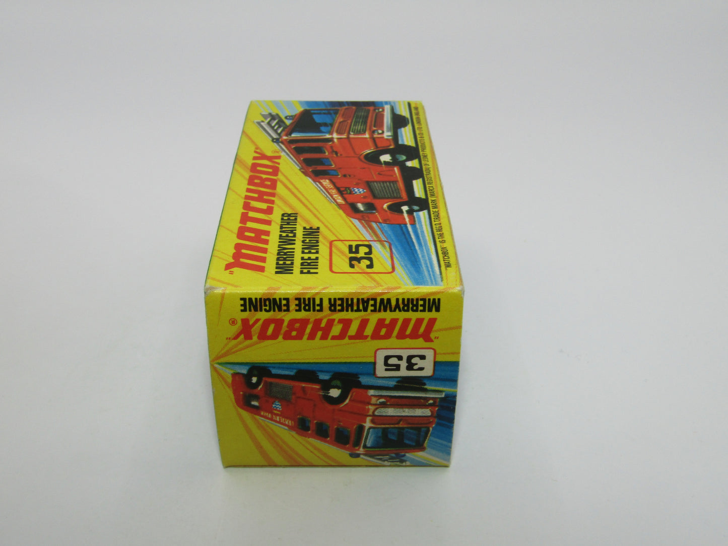 Matchbox Superfast No 35A Merryweather Fire Engine BLACK Interior