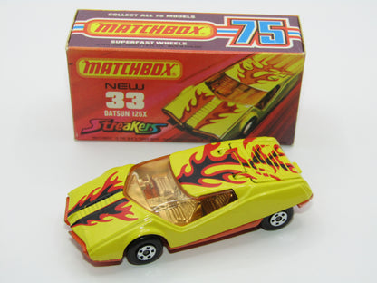Matchbox Superfast 33B Datsun 126X Streakers Light Amber Windows Orange Base