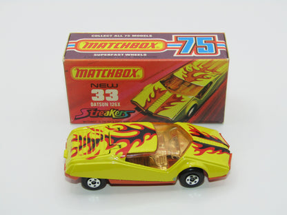 Matchbox Superfast 33B Datsun 126X Streakers Light Amber Windows Orange Base