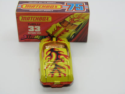 Matchbox Superfast 33B Datsun 126X Streakers Light Amber Windows Orange Base