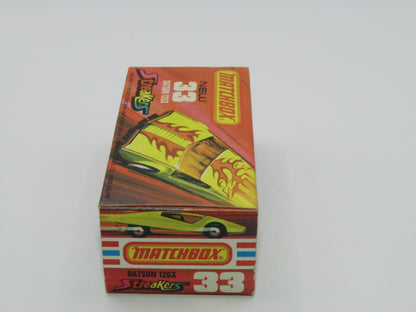 Matchbox Superfast 33B Datsun 126X Streakers Light Amber Windows Orange Base