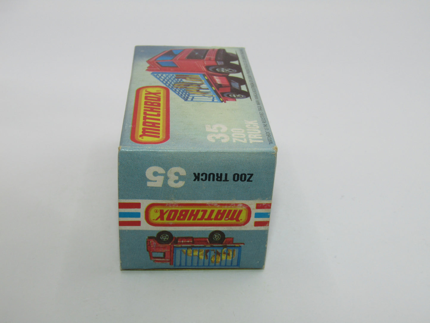 Matchbox Superfast No 35D Zoo Truck DARK BLUE Windows Grey Cage