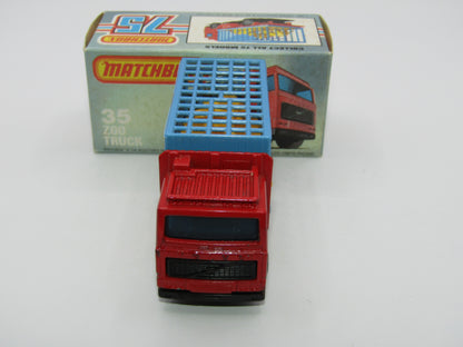 Matchbox Superfast No 35D Zoo Truck MALTESE CROSS Wheels