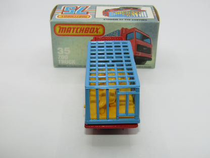 Matchbox Superfast No 35D Zoo Truck MALTESE CROSS Wheels