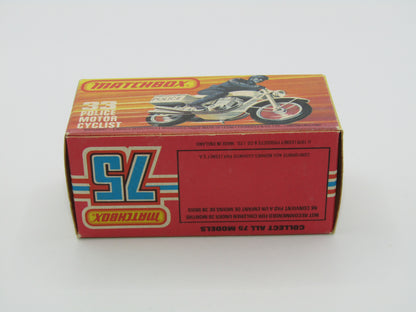 Matchbox Superfast 33C Police Motorcyclist Red Airscreen 4 Label