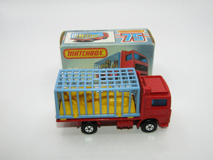 Matchbox Superfast No 35D Zoo Truck RED BASE 5 Spoke Wheels