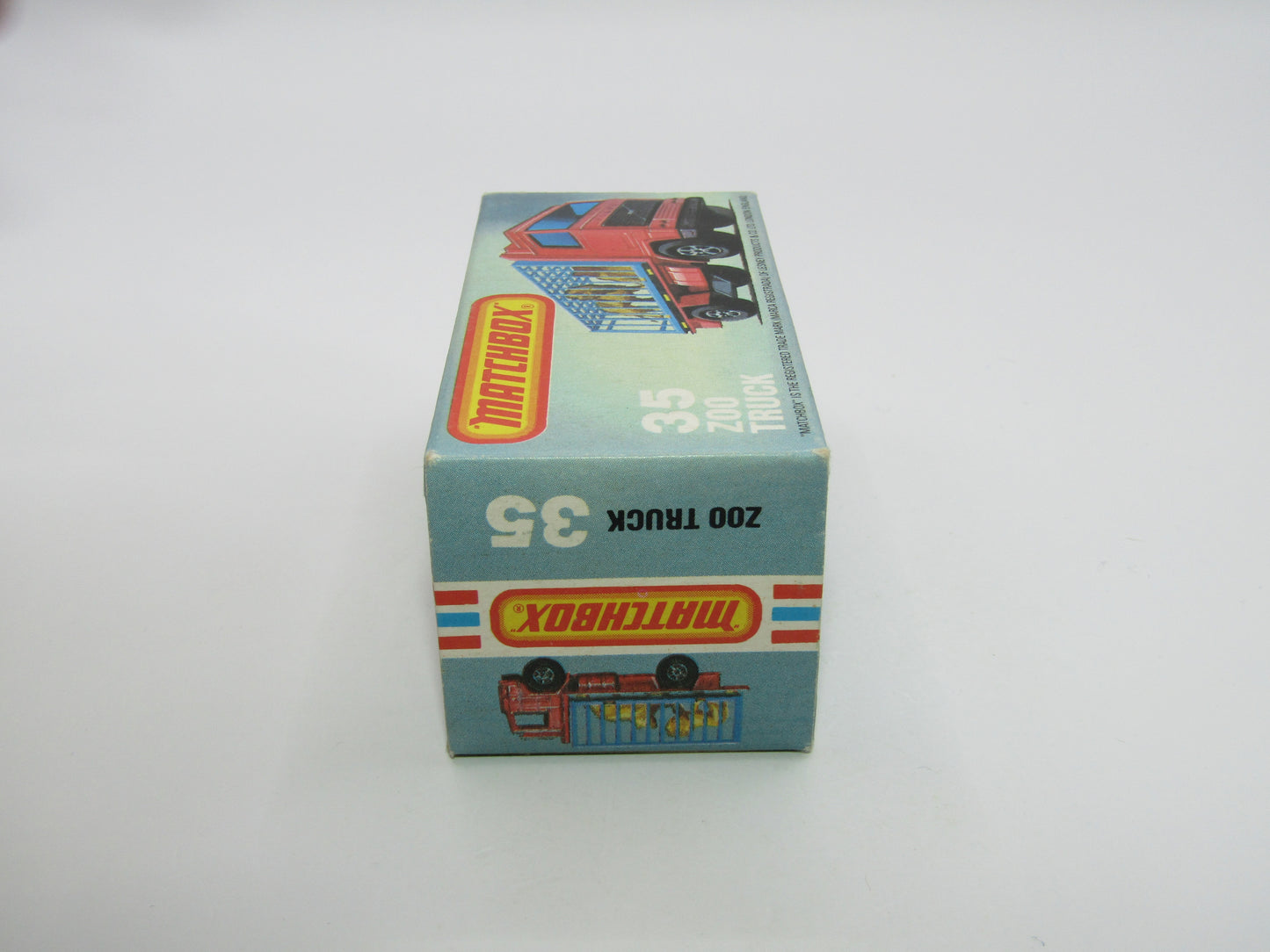 Matchbox Superfast No 35D Zoo Truck RED BASE 5 Spoke Wheels