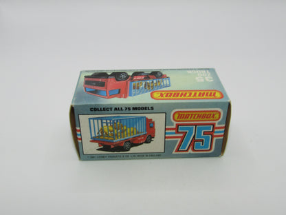 Matchbox Superfast No 35D Zoo Truck RED BASE 5 Spoke Wheels
