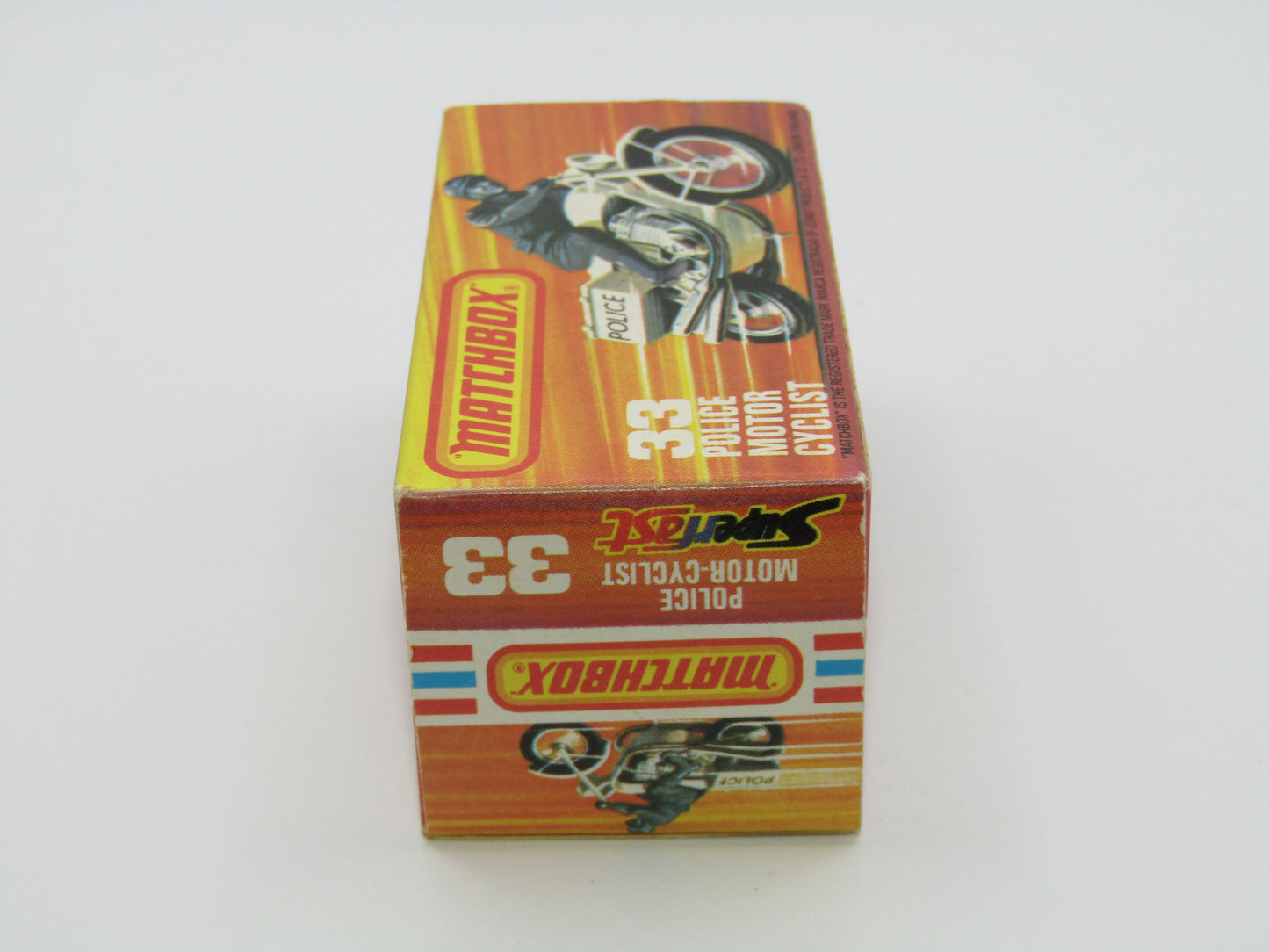 Matchbox Superfast 33C Police Motorcyclist Green Rider Polizei Wire Wheels