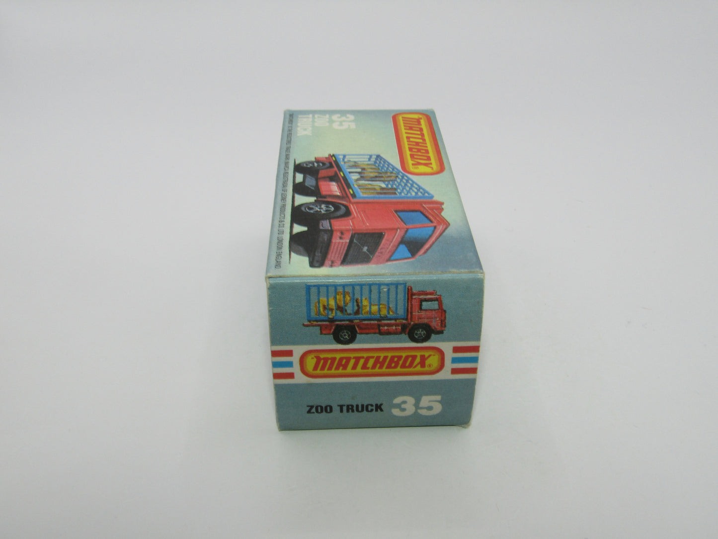 Matchbox Superfast No 35D Zoo Truck RED BASE 5 Spoke Wheels