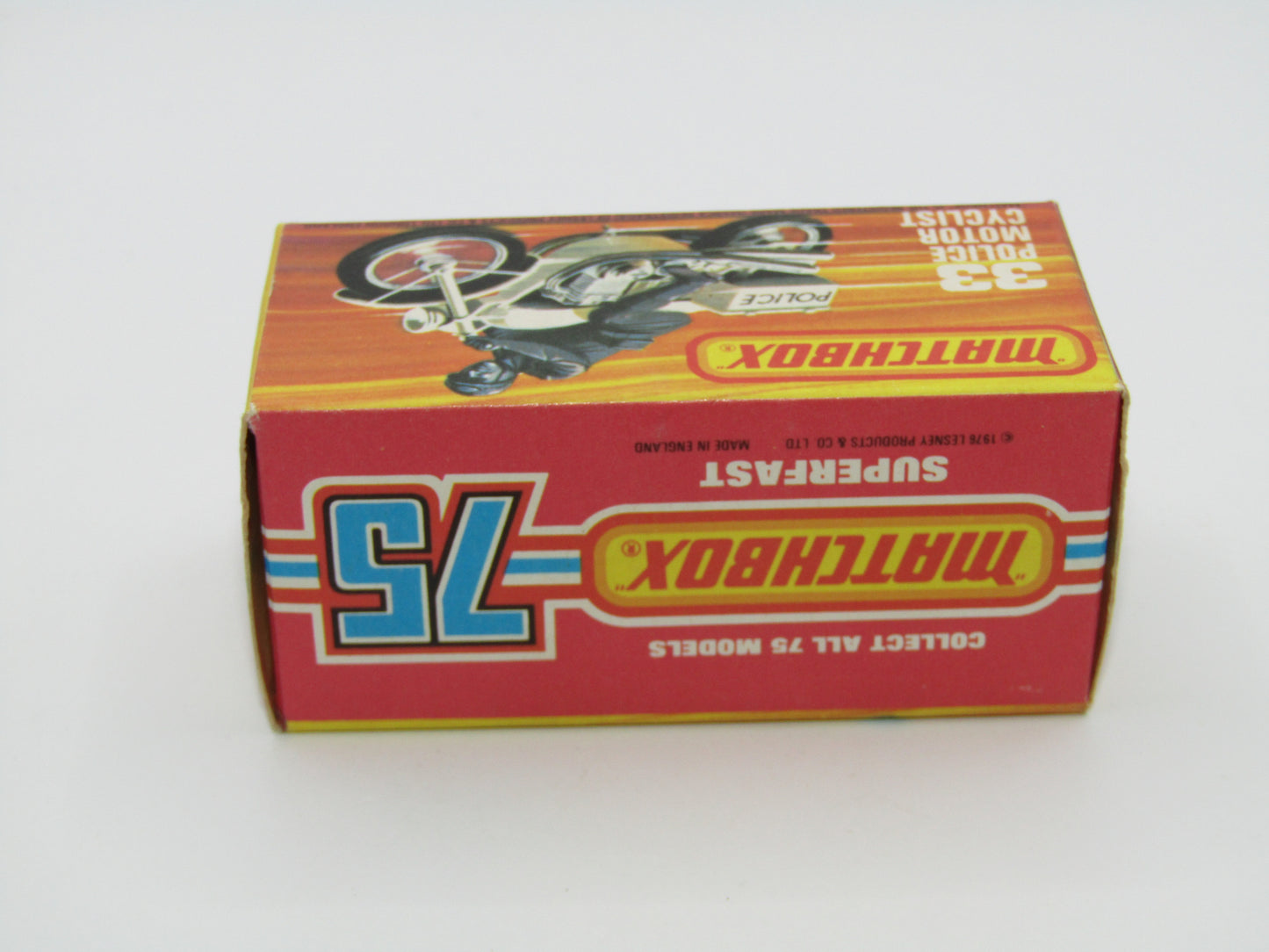 Matchbox Superfast 33C Police Motorcyclist Green Rider Polizei Wire Wheels