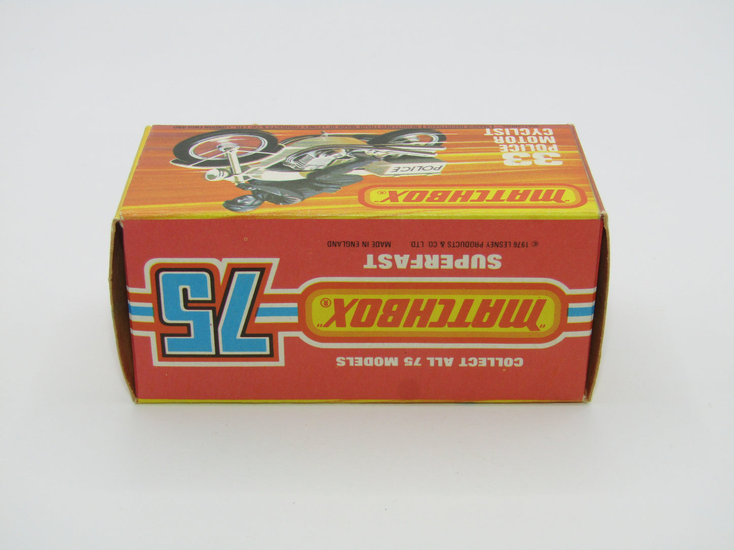 Matchbox Superfast 33C Police Motorcyclist Green Rider Polizei Mag Wheels