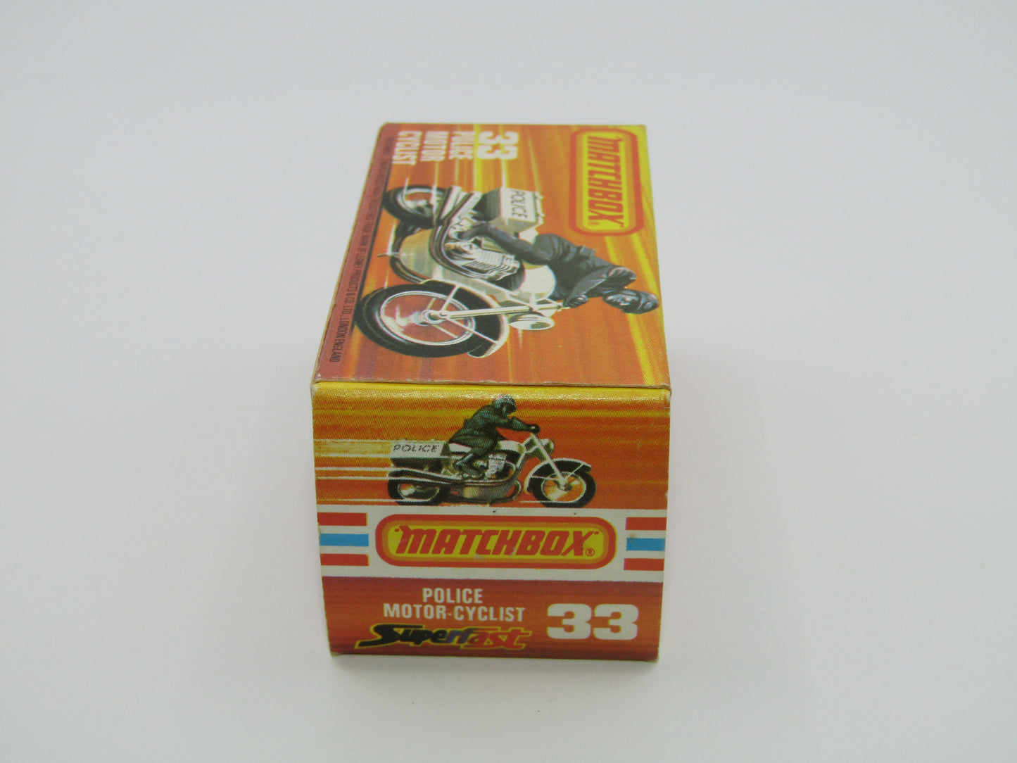 Matchbox Superfast 33C Police Motorcyclist Green Rider Polizei Mag Wheels